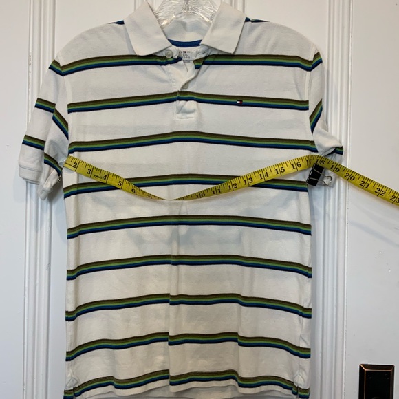 Tommy Hilfiger Classic Green and White Polo - Picture 5 of 6
